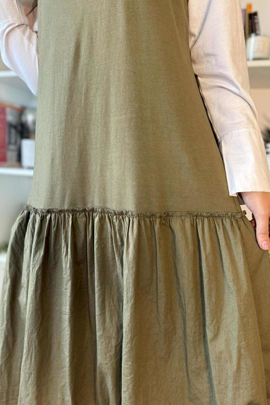 Paloma Pouf Layering Dress Olive